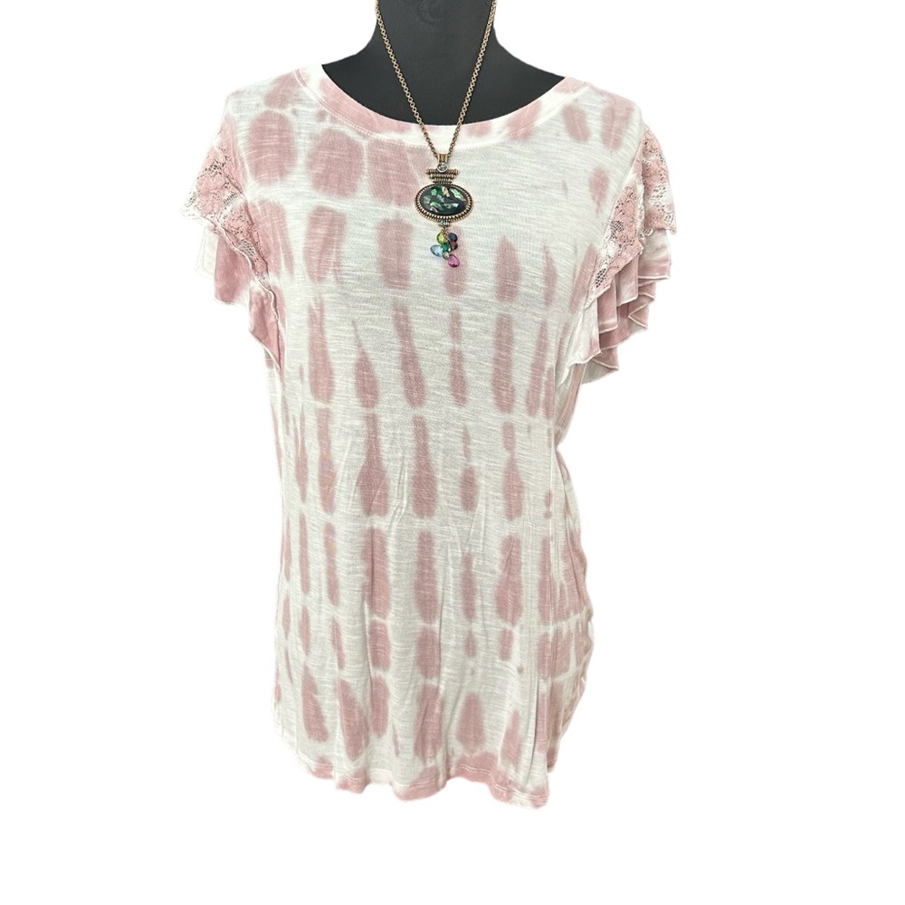 Knox Rose T-Shirt Lavender Tie Dye Size L